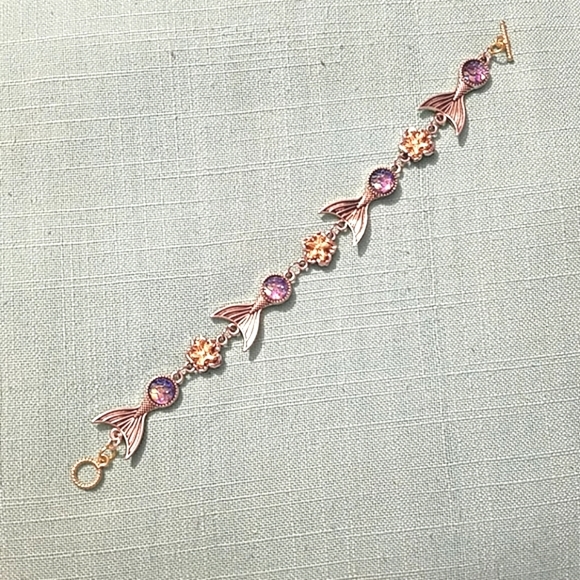 Bracelet mermaid tail starfish toggle clasp New Coastal Resortwear - Picture 2 of 4